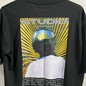Studio Black Tee with Futuristic Graphic
